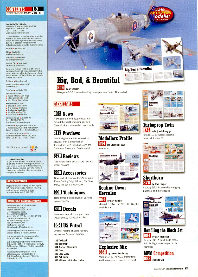 Scale Aviation Modeller International 2007-09